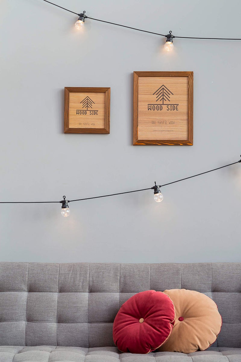 Woodside Rustic Wooden Picture Frame 11x14 Inch - Natural Solid Eco Barn Wood for Wall Mounting Photo Frame - Honey Brown - Image 5